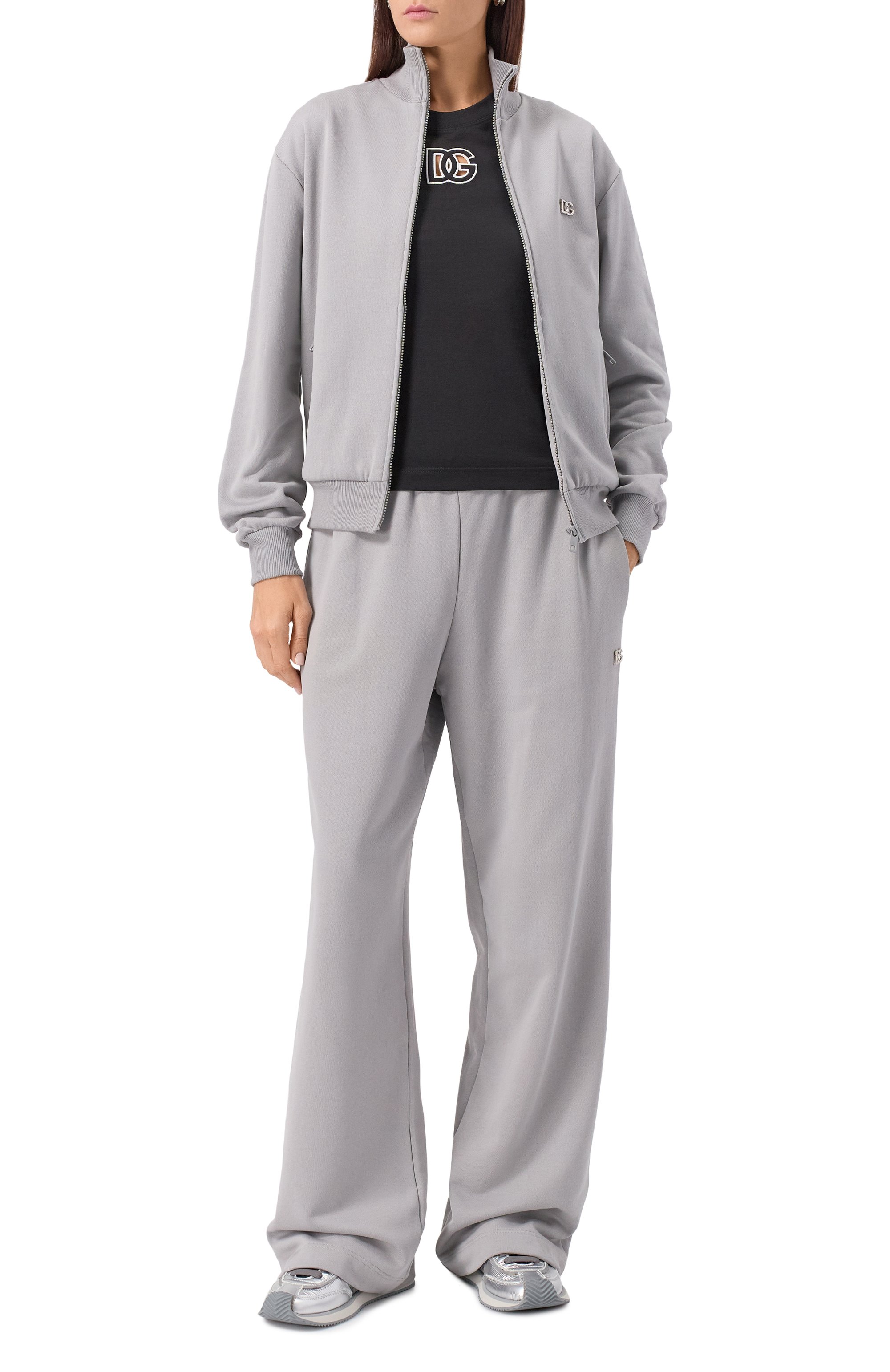 Хлопковая футболка DOLCE & GABBANA черного цвета по цене 62700 руб., арт. F8N08Z/GDC9W, фото 2 Хлопковая футболка DOLCE & GABBANA, арт. F8N08Z/GDC9W, фото 2