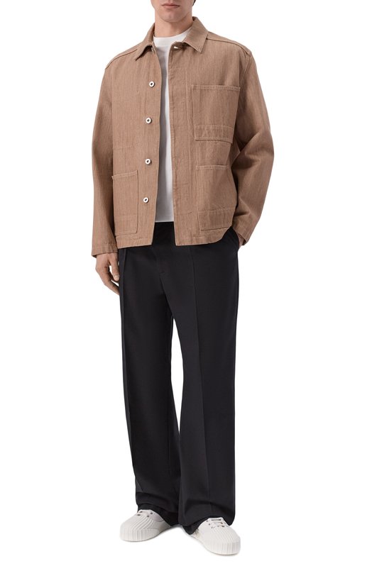 Хлопковая футболка Jil Sander J47GC0001/JTN254_ Белый  J47GC0001/JTN254_ Фото 2