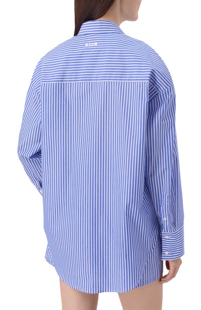 Хлопковая рубашка MSGM, арт. 4041MDE18X/267129, фото 4