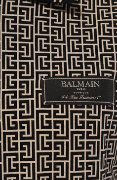 Мужское хлопковое поло BALMAIN черного цв�ета, арт. DH1GC027/JC97 | Фото 5 (Материал сплава: Проставлено; Рукава: Короткие; Драгоценные камни: Проставлено; Длина (для топов): Стандартные; Материал внешний: Хлопок; Застежка: Молния; Стили: Минимализм)