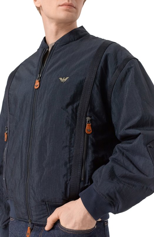 Утепленный бомбер Emporio Armani EM005322/AF13779 Синий  EM005322/AF13779 Фото 5