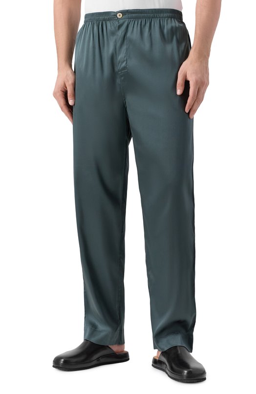 Шелковые домашние брюки Kiton UNWT010K0245H05 Зелёный  UNWT010K0245H05 Фото 3