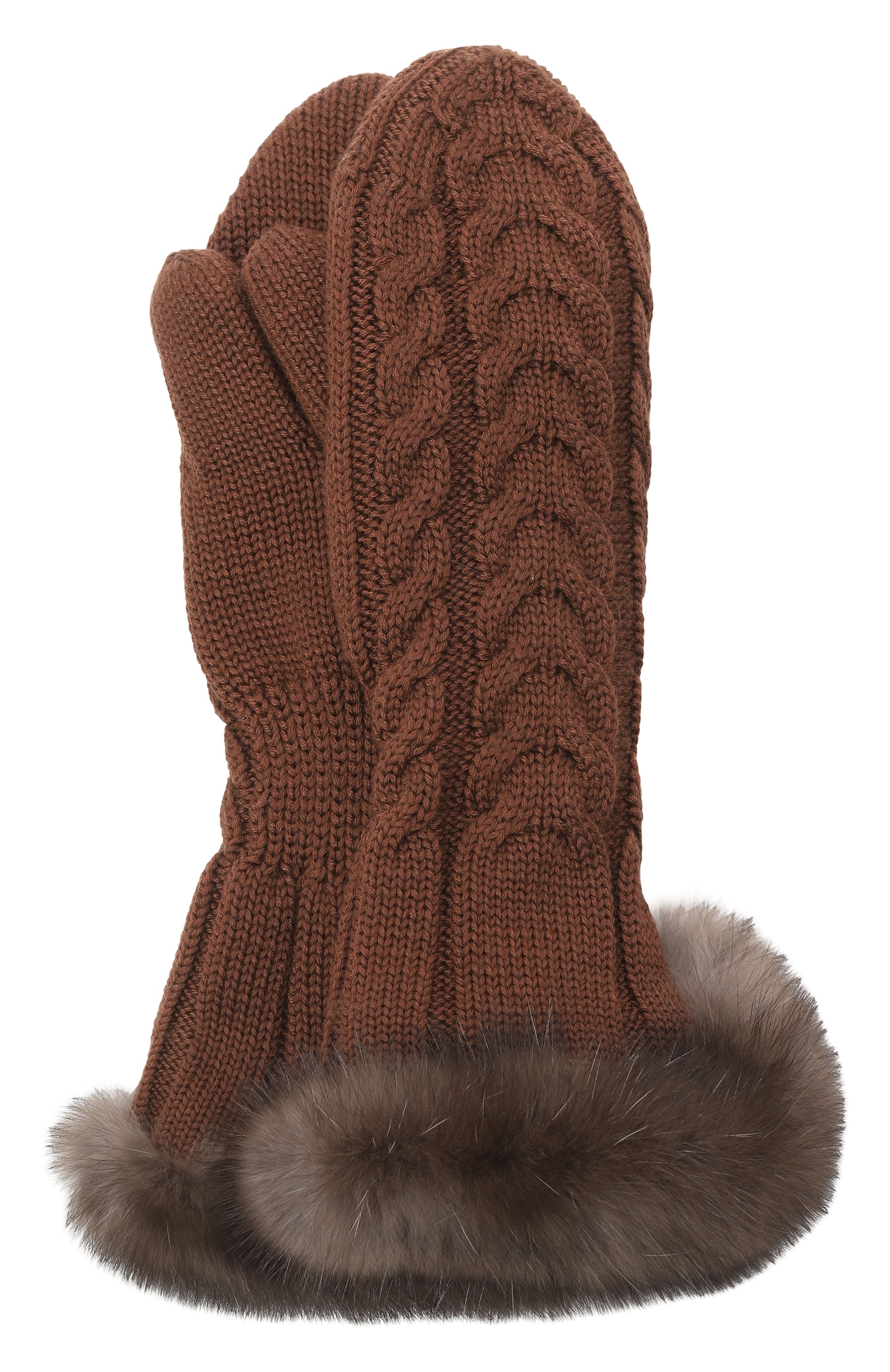 Утепленные варежки с отделкой из соболя BLACK SABLE, арт. BS-ACSKV-G, фото 1