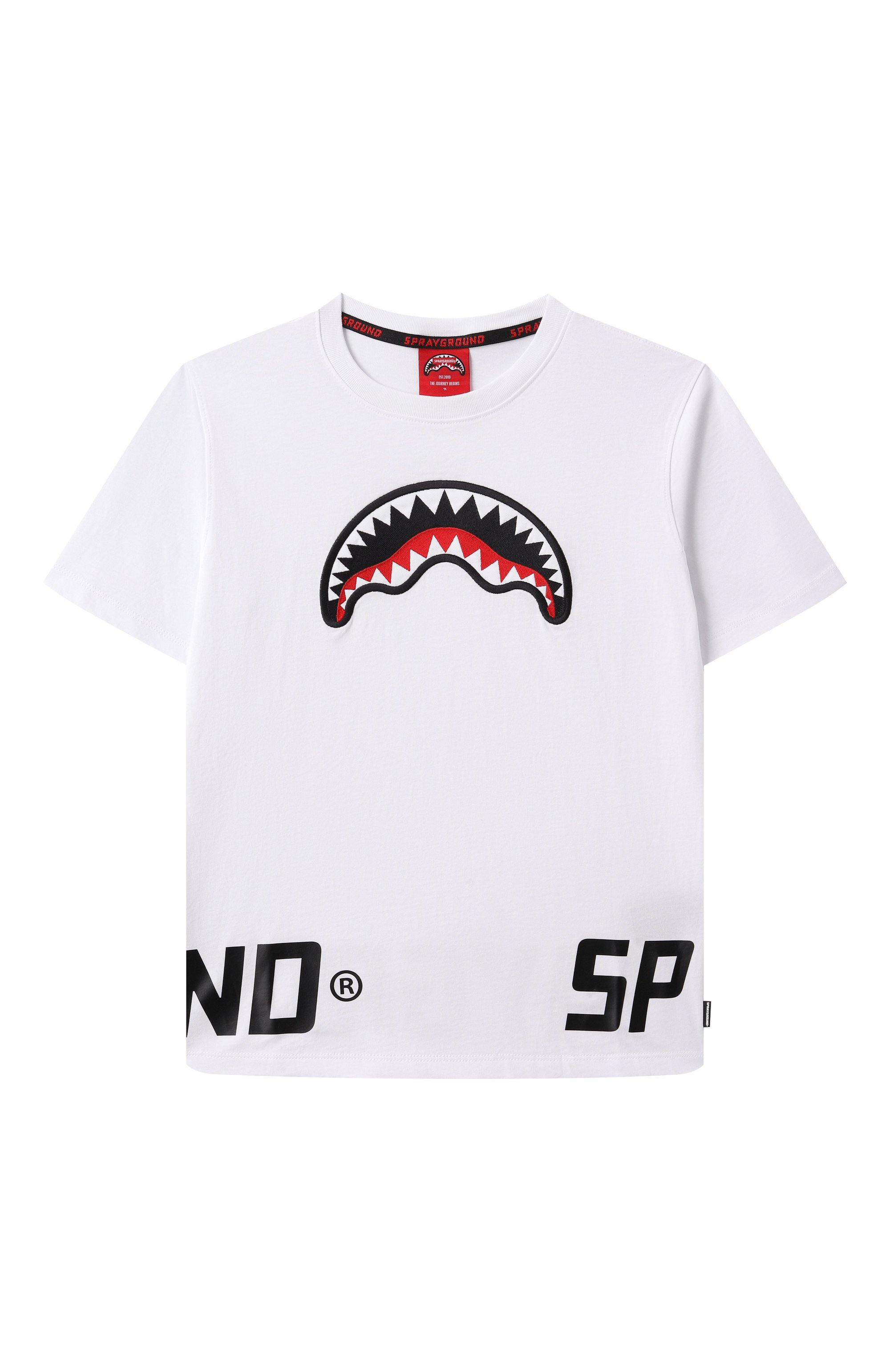 Хлопковая футболка SPRAYGROUND, арт. SPY932WHT, фото 1