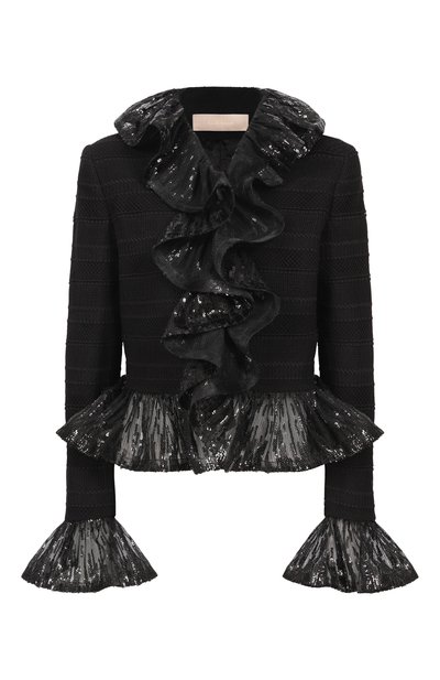 Женский жакет с отделкой пайетками ELIE SAAB, арт. J0165NF25PAM01