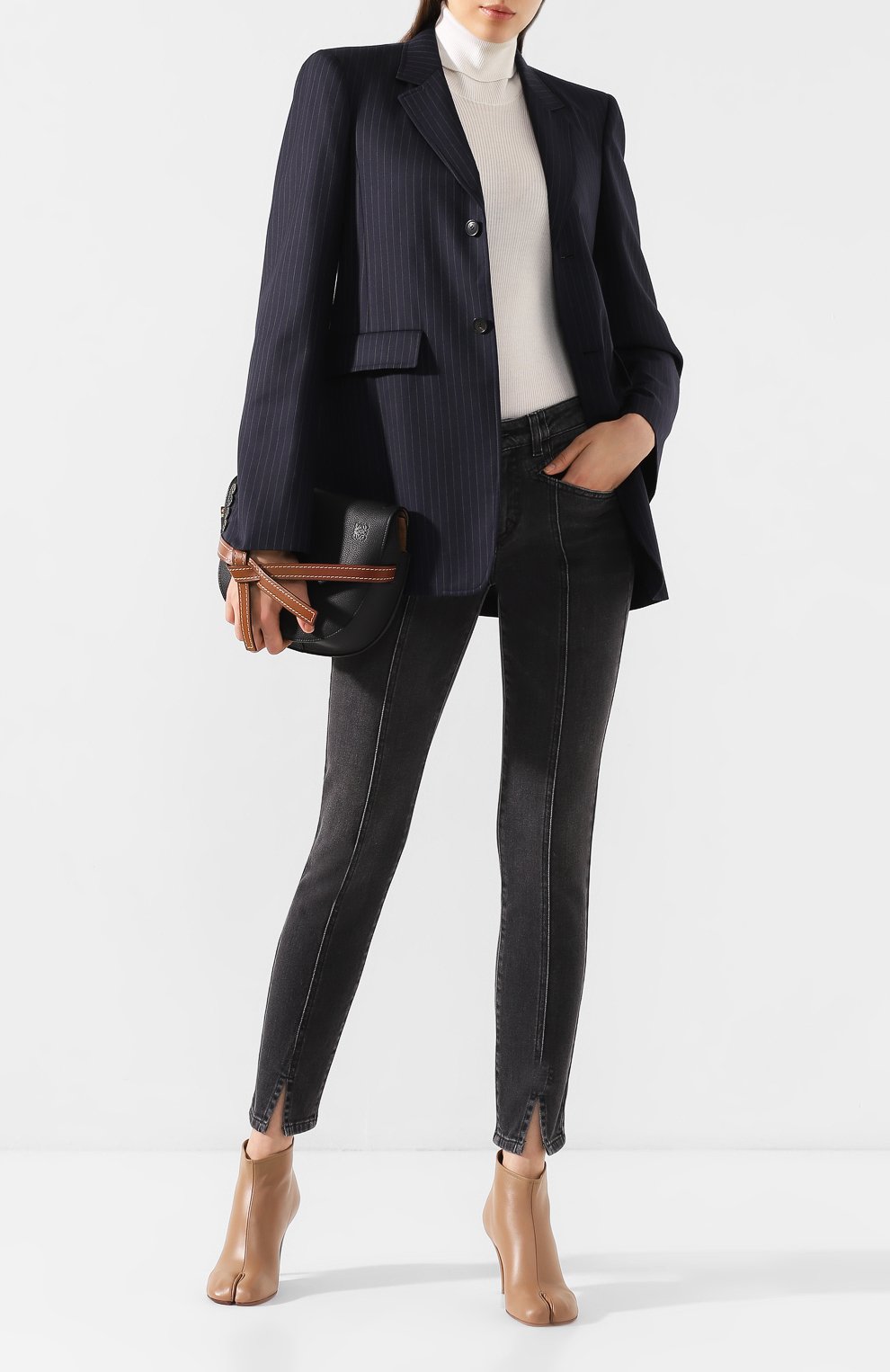 Кожаные ботильоны tabi MAISON MARGIELA, арт. S58WU0272/P3062, фото 2