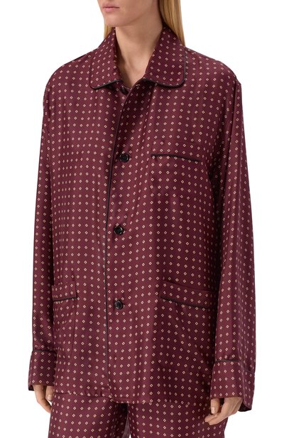 Шелковая рубашка SAINT LAURENT, арт. 870143/Y6K08, фото 3