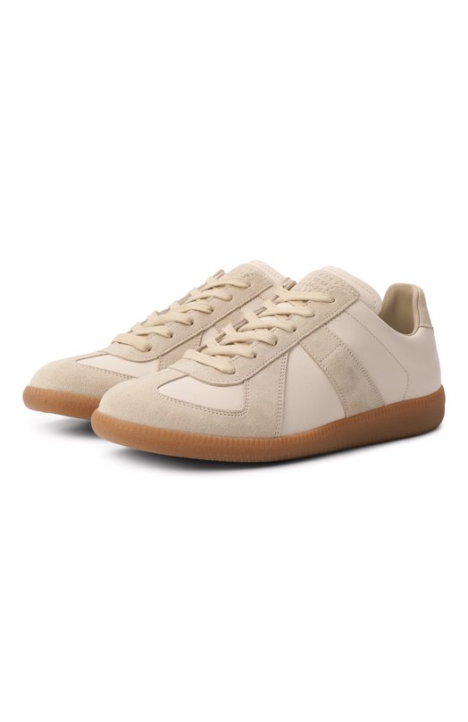 Кожаные кеды Replica Maison Margiela S58WS0109/P1895 Кремовый S58WS0109/P1895