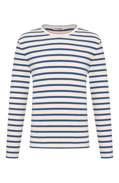 Мужская хлопковый лонгслив JIL SANDER, арт. J47NH0002/J46497