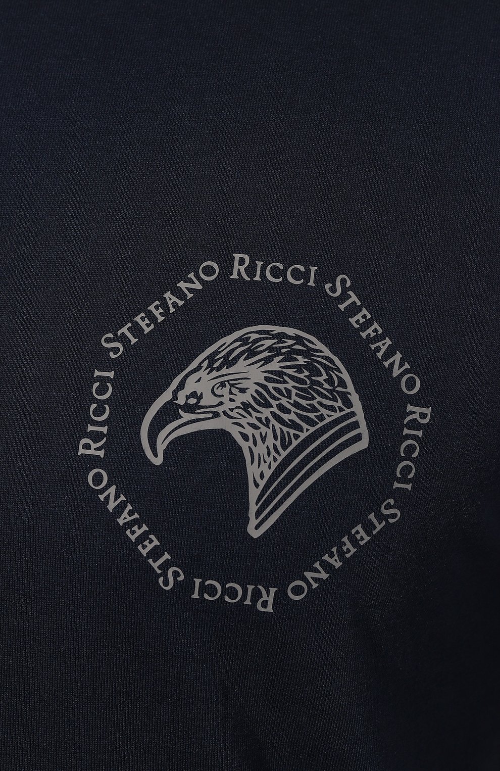 Футболка STEFANO RICCI темно-синего цвета по цене 41950 руб., арт. MNH3102280/803, фото 5 Футболка STEFANO RICCI, арт. MNH3102280/803, фото 5