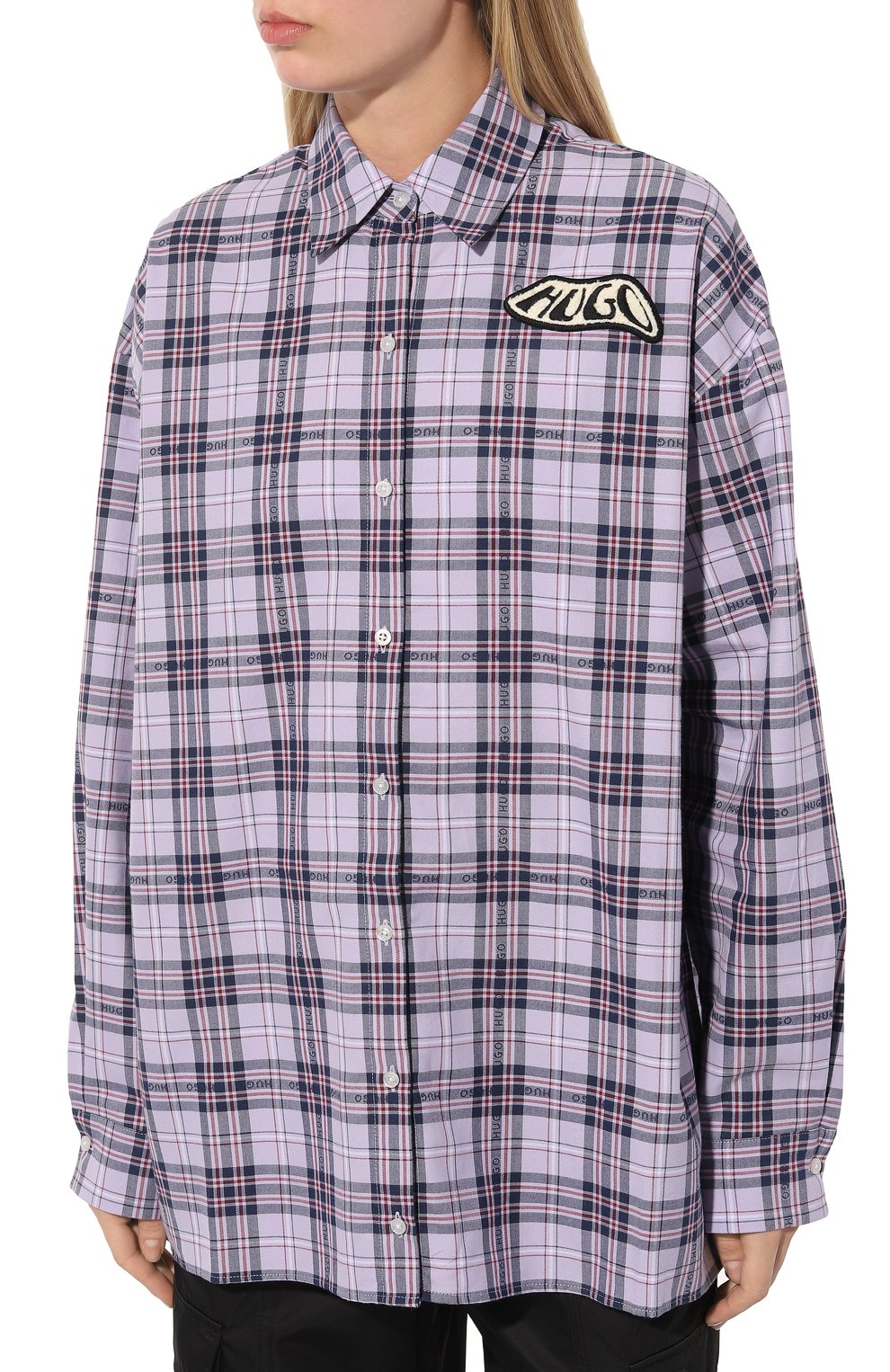 Хлопковая рубашка HUGO, арт. 50494641, фото 3