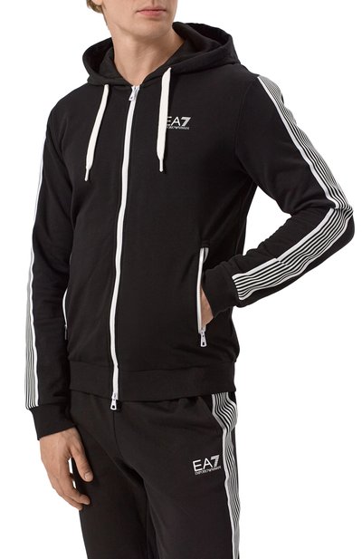 Хлопковая толстовка EA7, арт. 6DPM29/PJ9FZ, фото 3