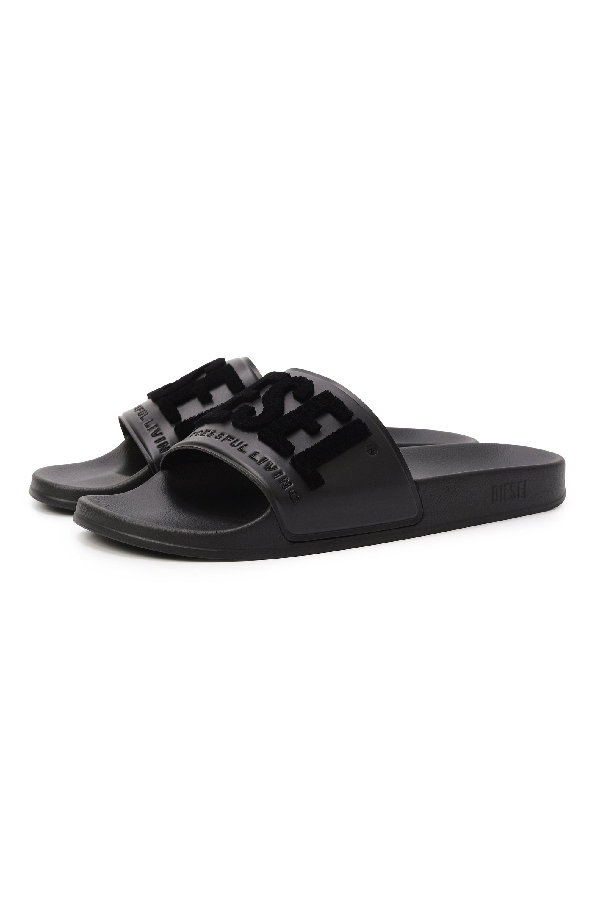 Шлепанцы sa-mayemi DIESEL черного цвета по цене 12900 руб., арт. Y03844/PR525, фото 1 Шлепанцы sa-mayemi DIESEL, арт. Y03844/PR525, фото 1
