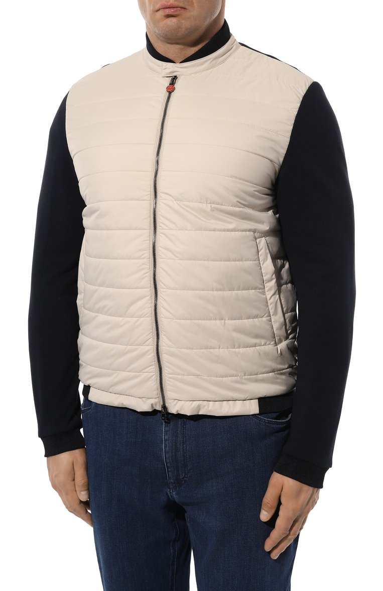 Мужская комбинированная куртка KITON разноцветного цвета, арт. UWH1826V0850C_SET | Фото 3 (Длина (верхняя одежда): Короткие; Материал внешний: Хлопок, Синтетический материал; Рукава: Длинные; Стили: Кэжуэл; Кросс-КТ: Ветровки, Легкие)