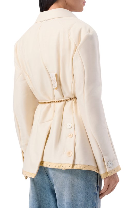 Утепленный жакет Undercover UC2E1105-2 Кремовый  UC2E1105-2 Фото 4