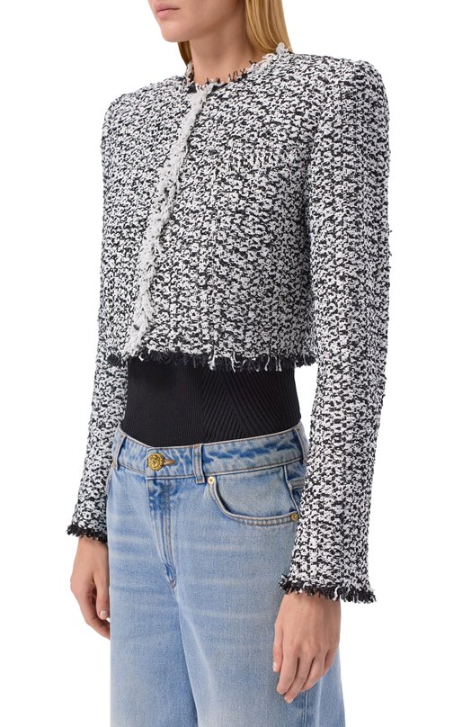 Жакет Balmain FF0SD227/XL35 Чёрно-белый  FF0SD227/XL35 Фото 3