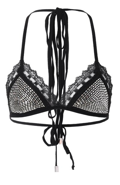 Женский топ с отделкой стразами THE ATTICO, арт. 250WCL00001/PAA086TA