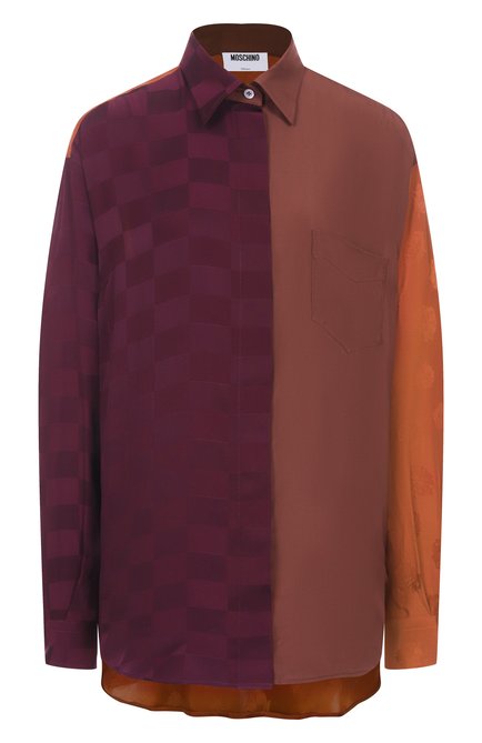 Женская рубашка из вискозы и шелка MOSCHINO, арт. A0235/5535