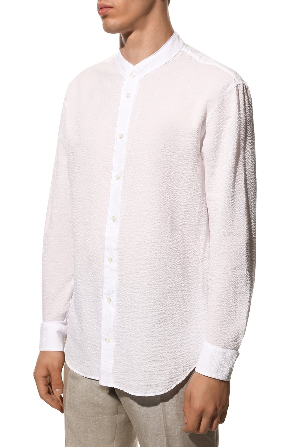 Хлопковая рубашка GIORGIO ARMANI, арт. 2WGCCZ16/TZ272, фото 3