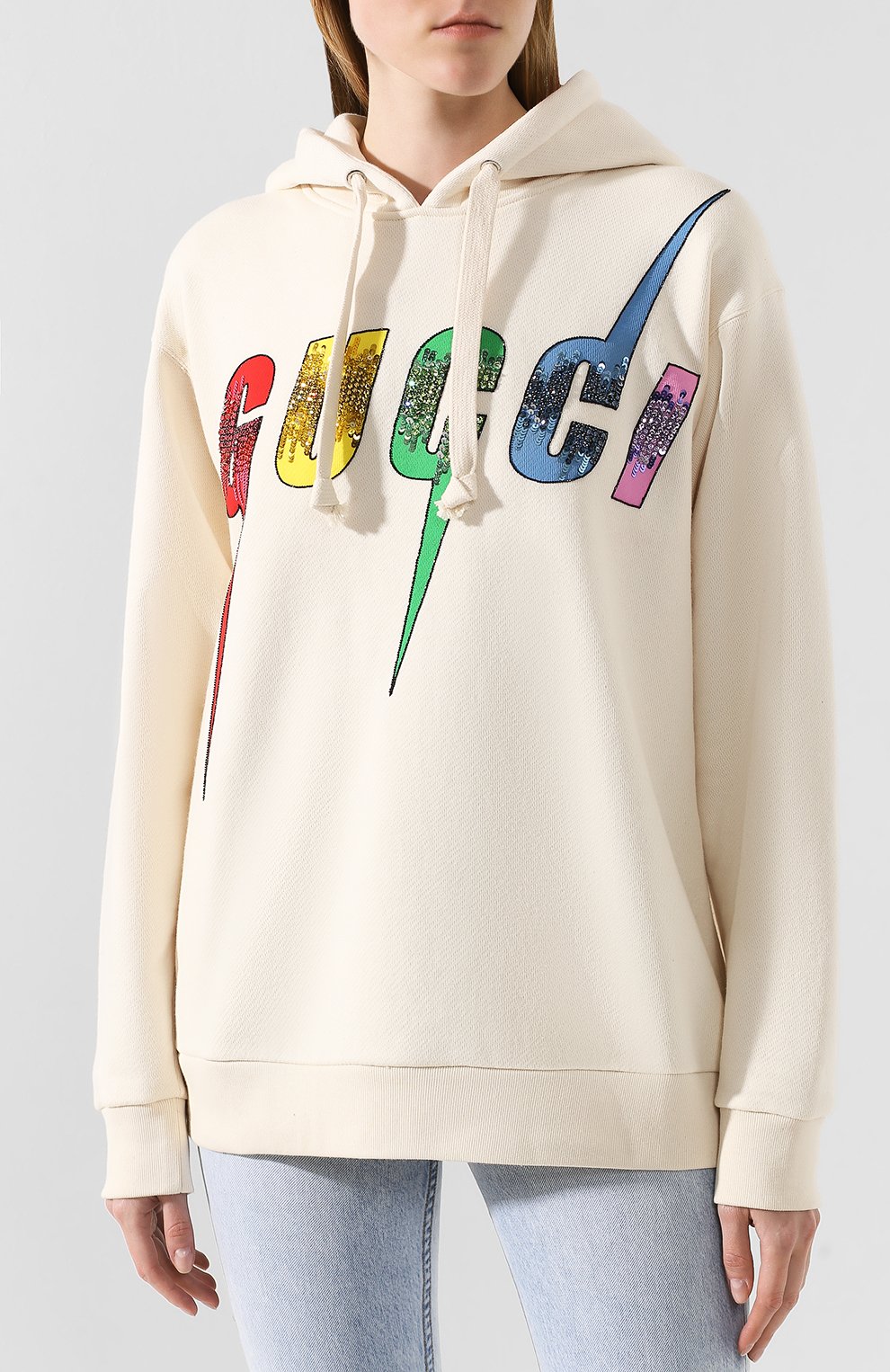 Хлопковое худи GUCCI, арт. 469251/XJA0E, фото 3