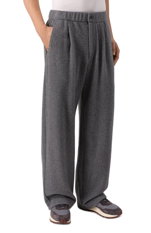 Брюки из кашемира и шерсти Giorgio Armani GM002593/TE12430 Серый  GM002593/TE12430 Фото 3