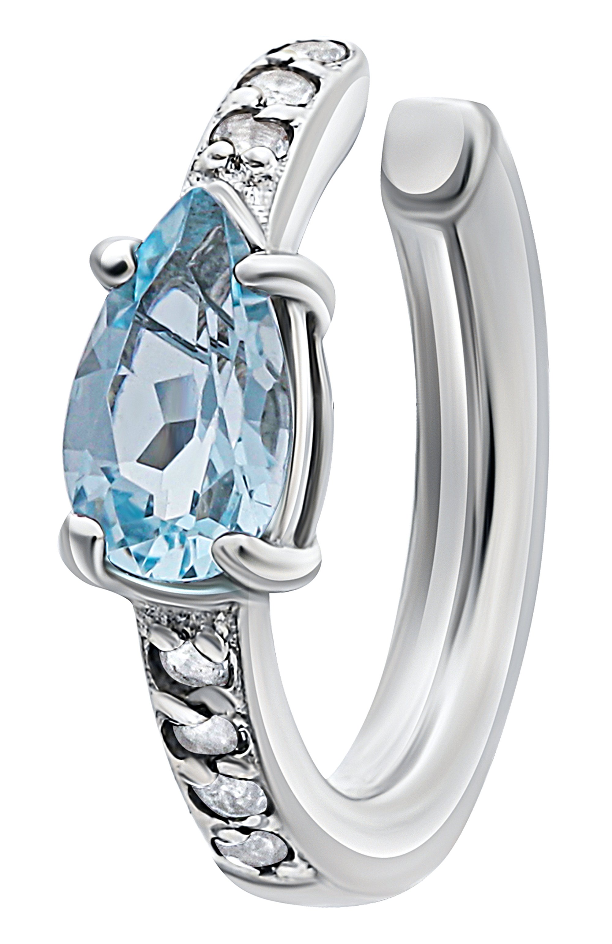 Кафф с голубым топазом MOONKA, арт. ec-c-btpz, фото 3