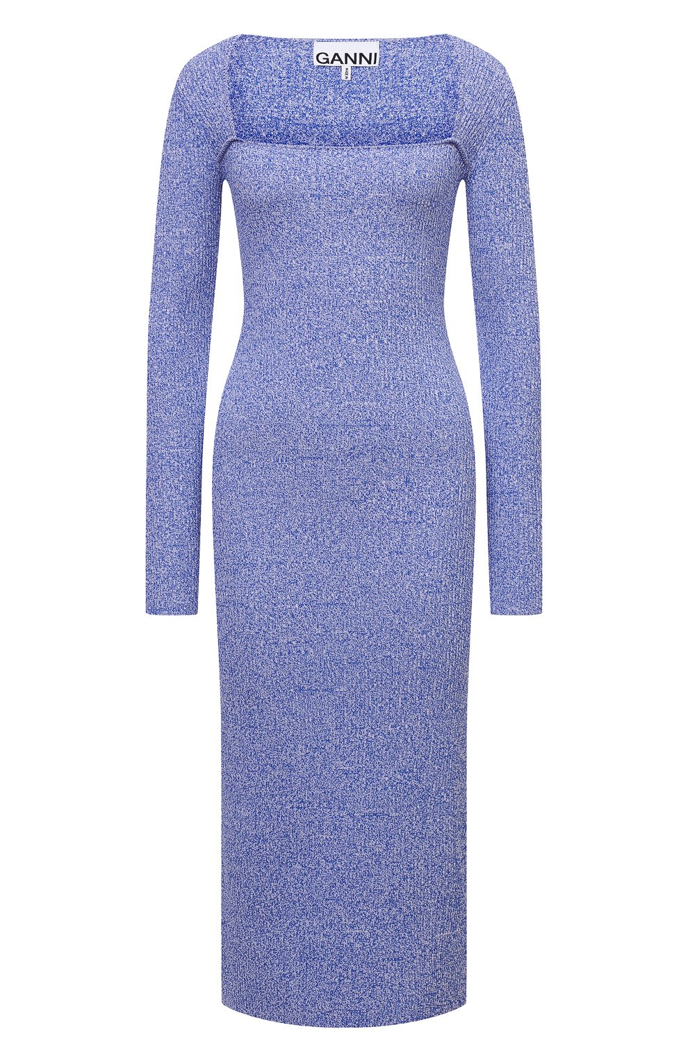 Платье GANNI голубого цвета по цене 28600 руб., арт. K1572, фото 1 Платье GANNI, арт. K1572, фото 1