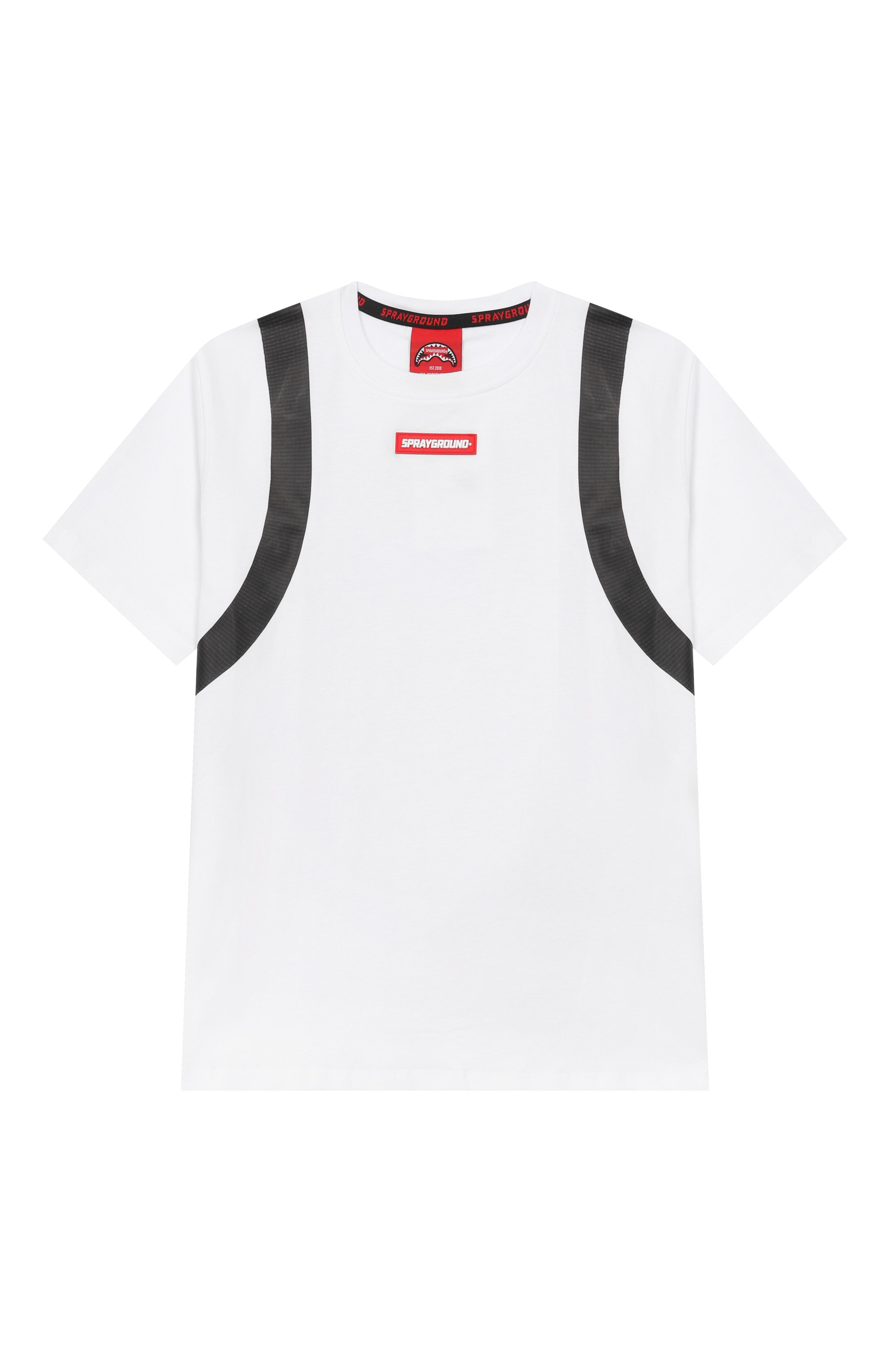 Хлопковая футболка SPRAYGROUND, арт. SPY1401/W0NDERFUL MIND BEAR BACKPACK WHITE REGULAR, фото 1