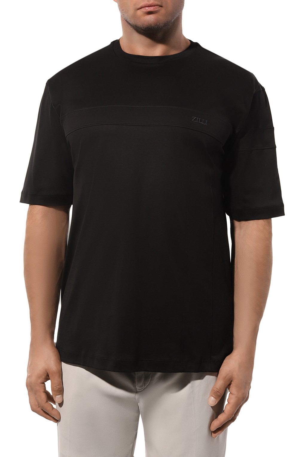 Хлопковая футболка ZILLI, арт. TSR001M0110VZI0P0/62, фото 3
