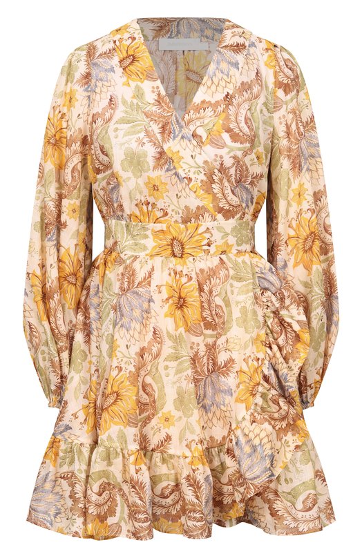 Хлопковое платье Zimmermann 2449DRS263 Разноцветный 2449DRS263