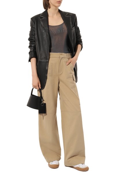 Хлопковая майка OFF-WHITE, арт. OWAD072S23JER0026060, фото 2