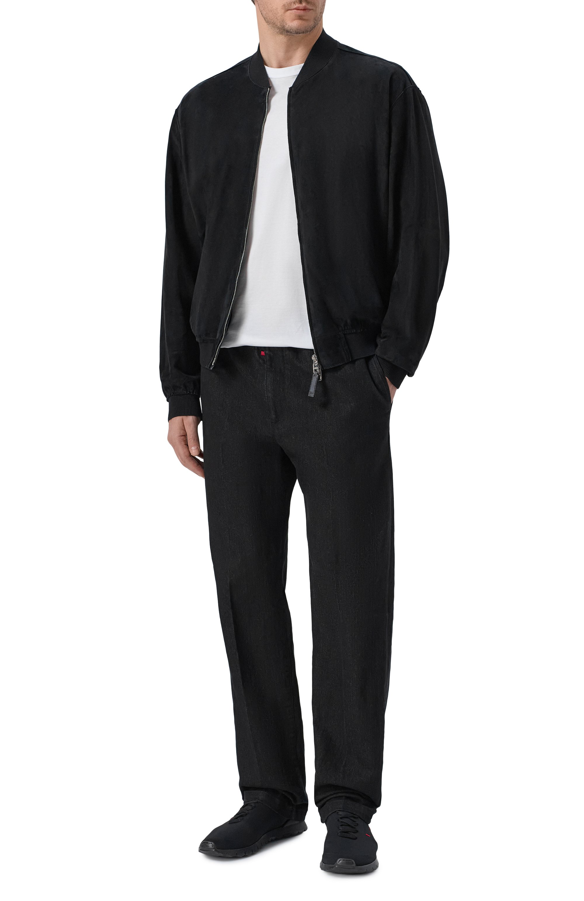 Текстильные кроссовки KITON черного цвета по цене 125000 руб., арт. USSA450N01362, фото 2 Текстильные кроссовки KITON, арт. USSA450N01362, фото 2