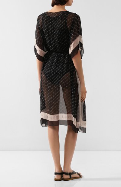 Шелковая туника STELLA MCCARTNEY черного цвета по цене 48150 руб., арт. S7A200620, фото 4 Шелковая туника STELLA MCCARTNEY, арт. S7A200620, фото 4