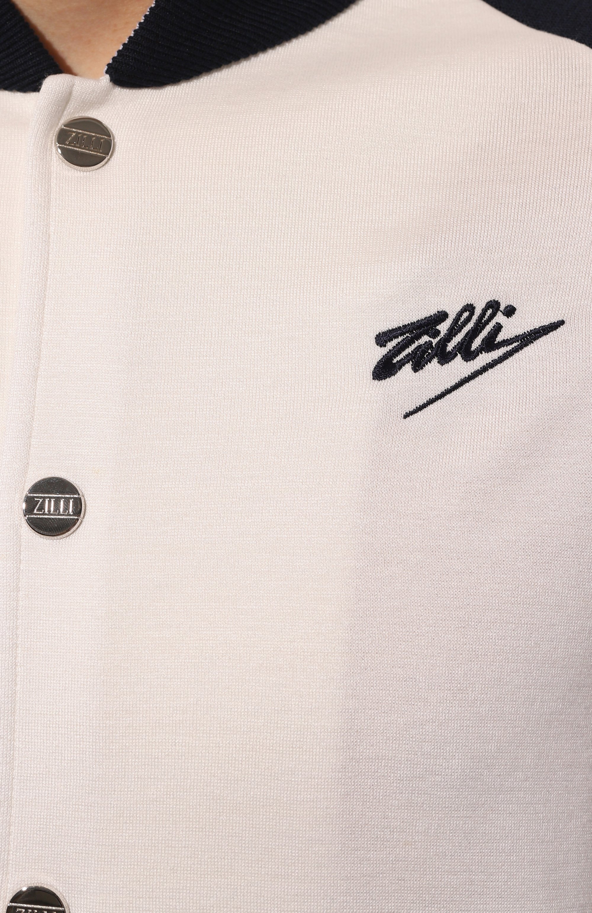 Толстовка из шелка и хлопка ZILLI темно-синего цвета по цене 270000 руб., арт. JSS010M0142VSTA00, фото 5 Толстовка из шелка и хлопка ZILLI, арт. JSS010M0142VSTA00, фото 5