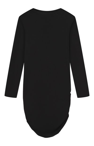 Хлопковое платье BALMAIN черного цвета по цене 23450 руб., арт. BZ1B60, фото 2 Хлопковое платье BALMAIN, арт. BZ1B60, фото 2