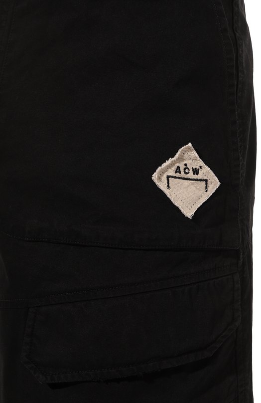 Хлопковые шорты A-COLD-WALL Чёрный, фото 5