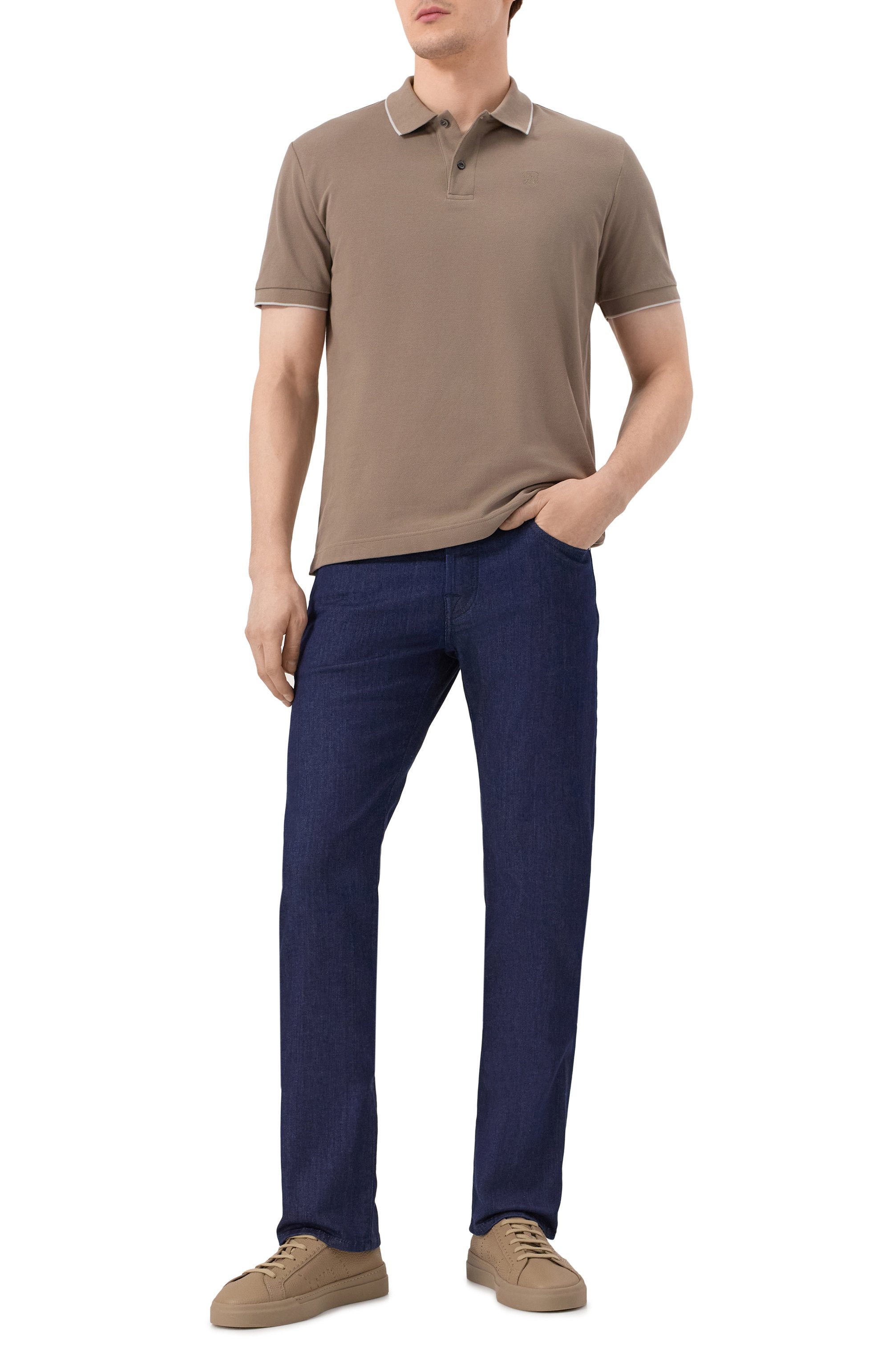 Кожаные кеды gloria SANTONI, арт. MBGG22063ARDTMIA, фото 2