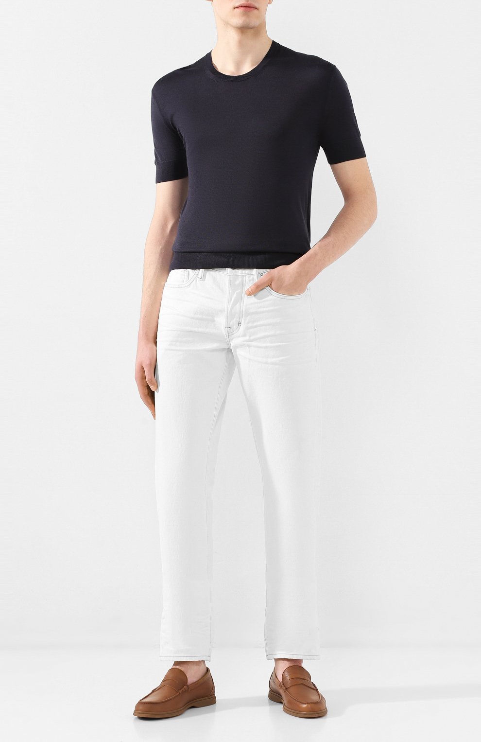 Кожаные пенни-лоферы BRUNELLO CUCINELLI, арт. MZUT0GB946, фото 2