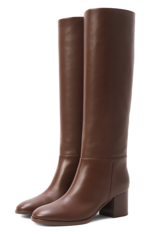 Кожаные сапоги Santiago 60 Gianvito Rossi G80304.60CU0.VGIBR0W Коричневый G80304.60CU0.VGIBR0W