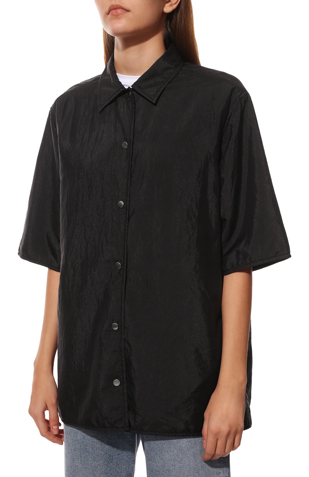 Рубашка JIL SANDER черного цвета по цене 84050 руб., арт. JPPU600577-WU470900A, фото 3 Рубашка JIL SANDER, арт. JPPU600577-WU470900A, фото 3