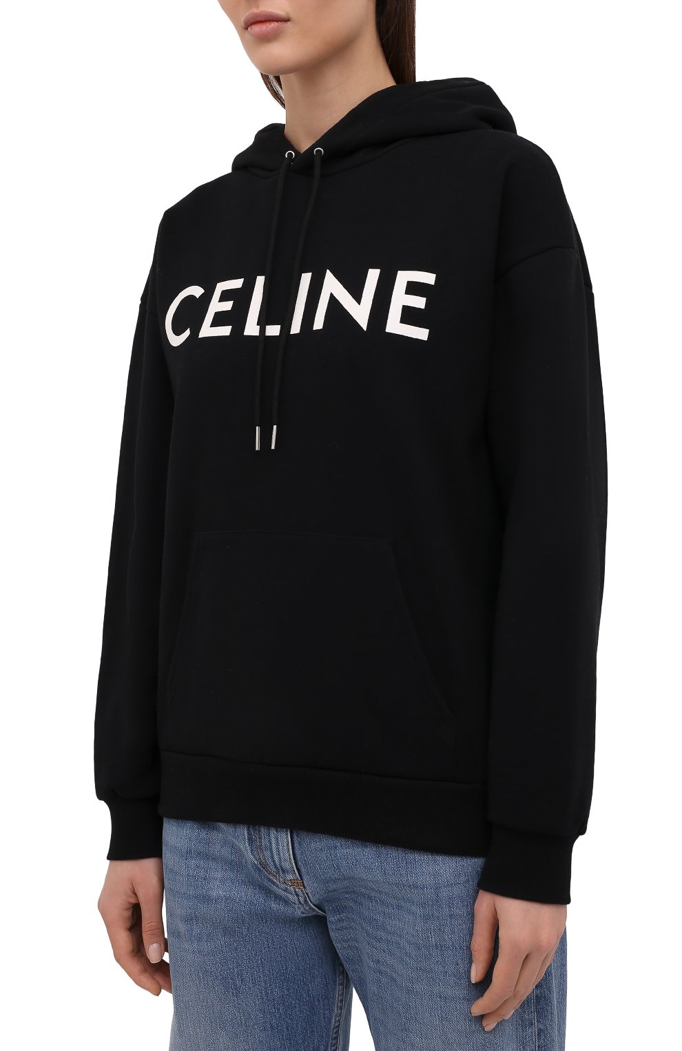 Хлопковое худи CELINE, арт. 2Y369052H, фото 3