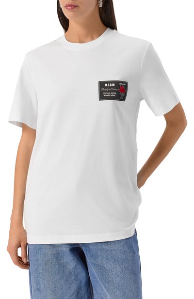 Хлопковая футболка MSGM, арт. 3940MM118/257798, фото 3