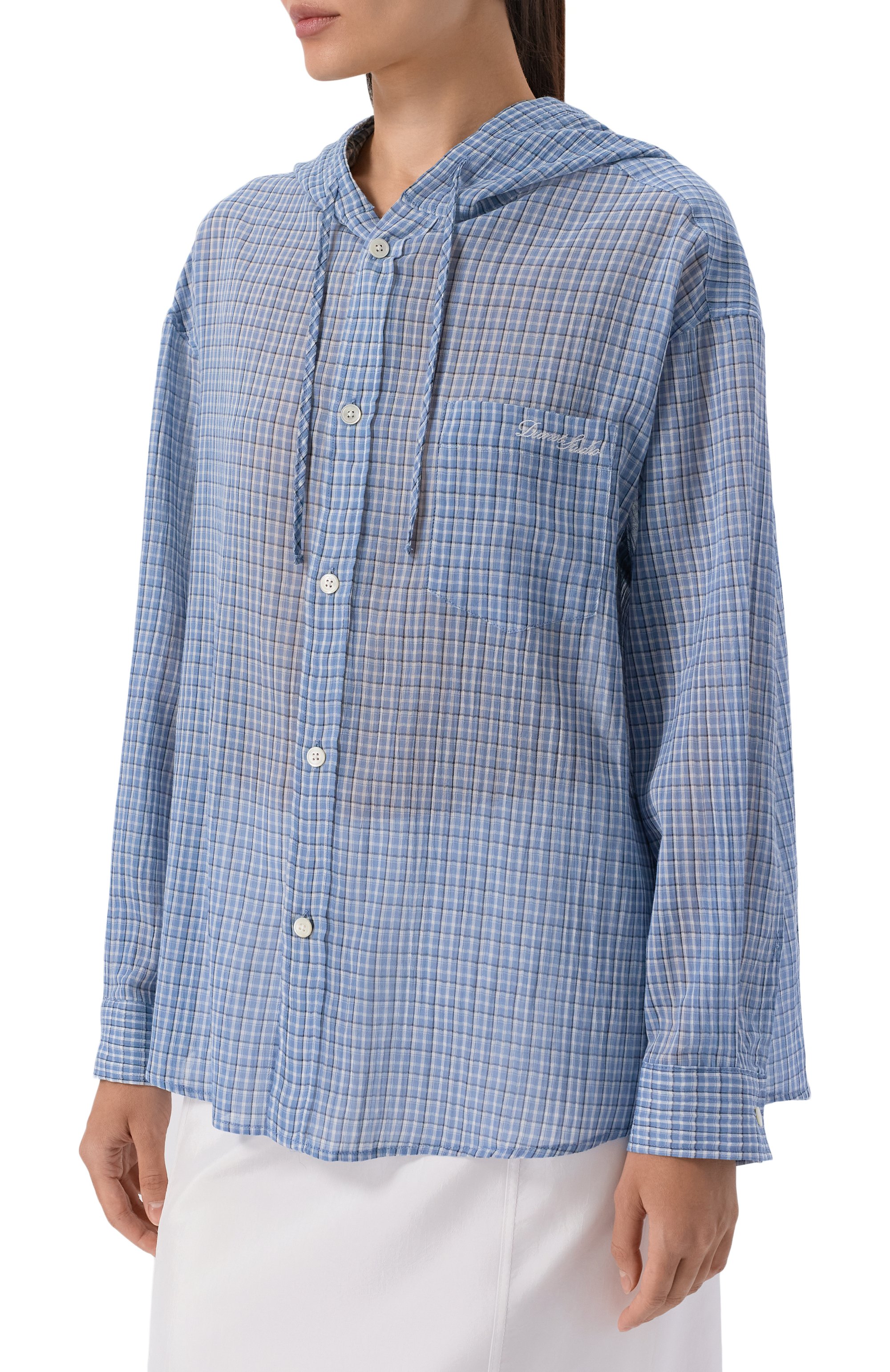 Хлопковая рубашка DUNST, арт. UDSH6A107B1, фото 3