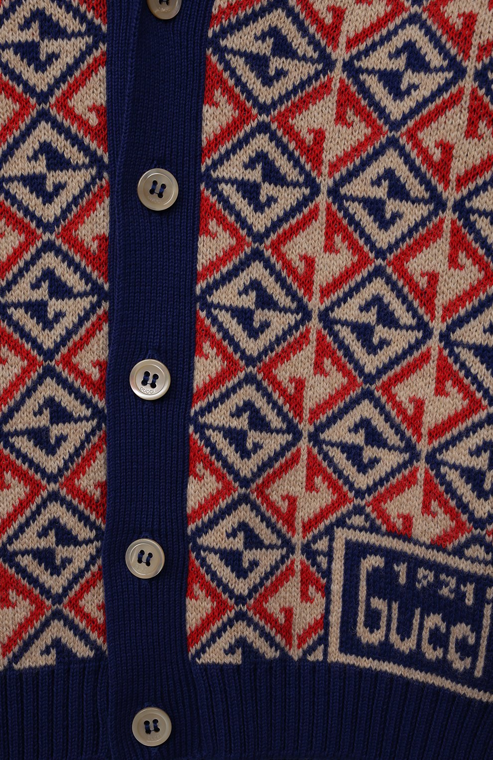 Кардиган из хлопка и шерсти GUCCI, арт. 671175/XKB6H, фото 3