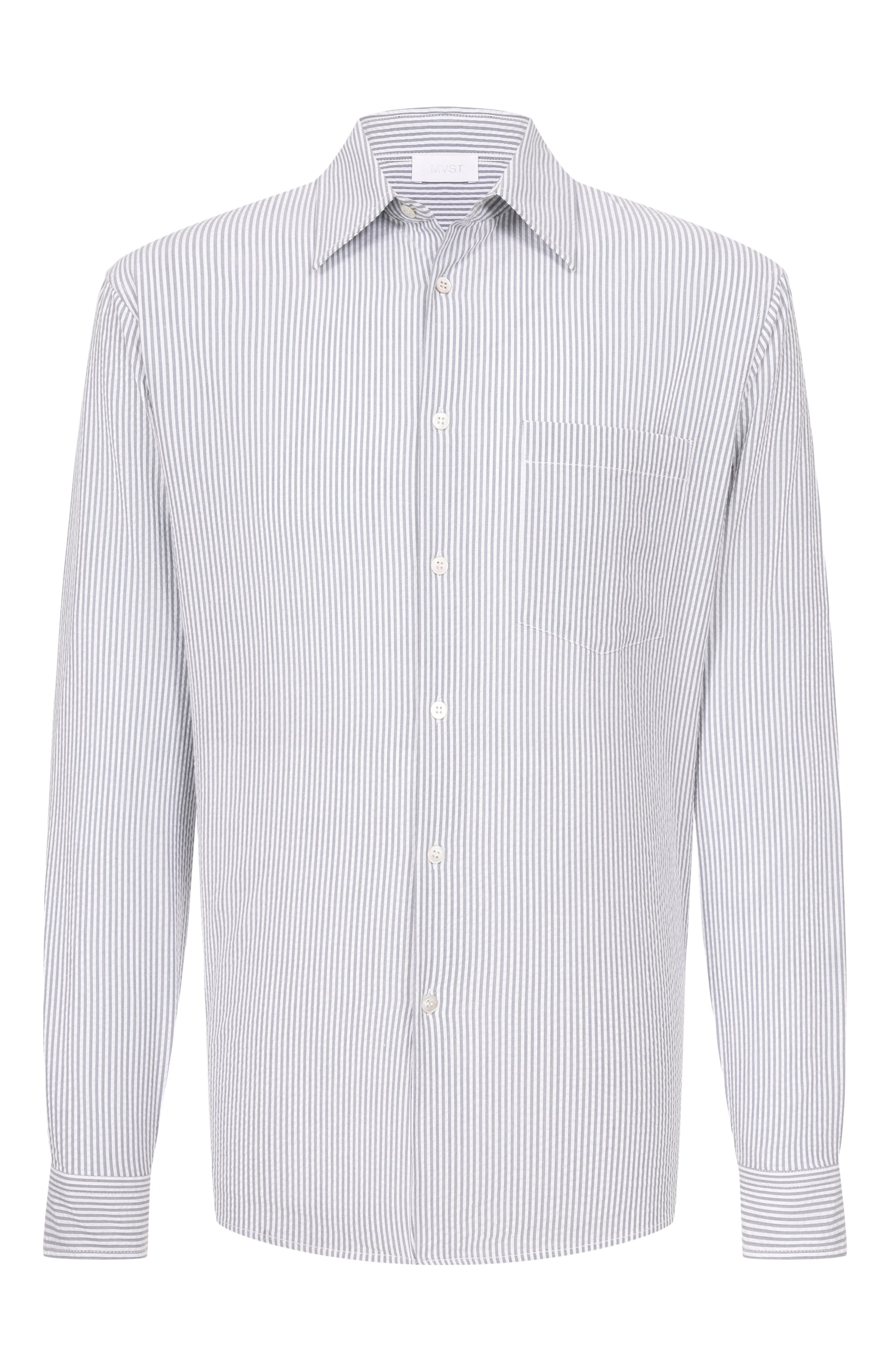 Хлопковая рубашка MVST, арт. M26.2PM.B010/F134 STRIPED SEERSUCKER, фото 1