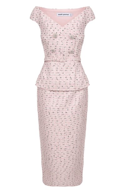 Женское твидовое платье SELF-PORTRAIT, арт. SS25003MP