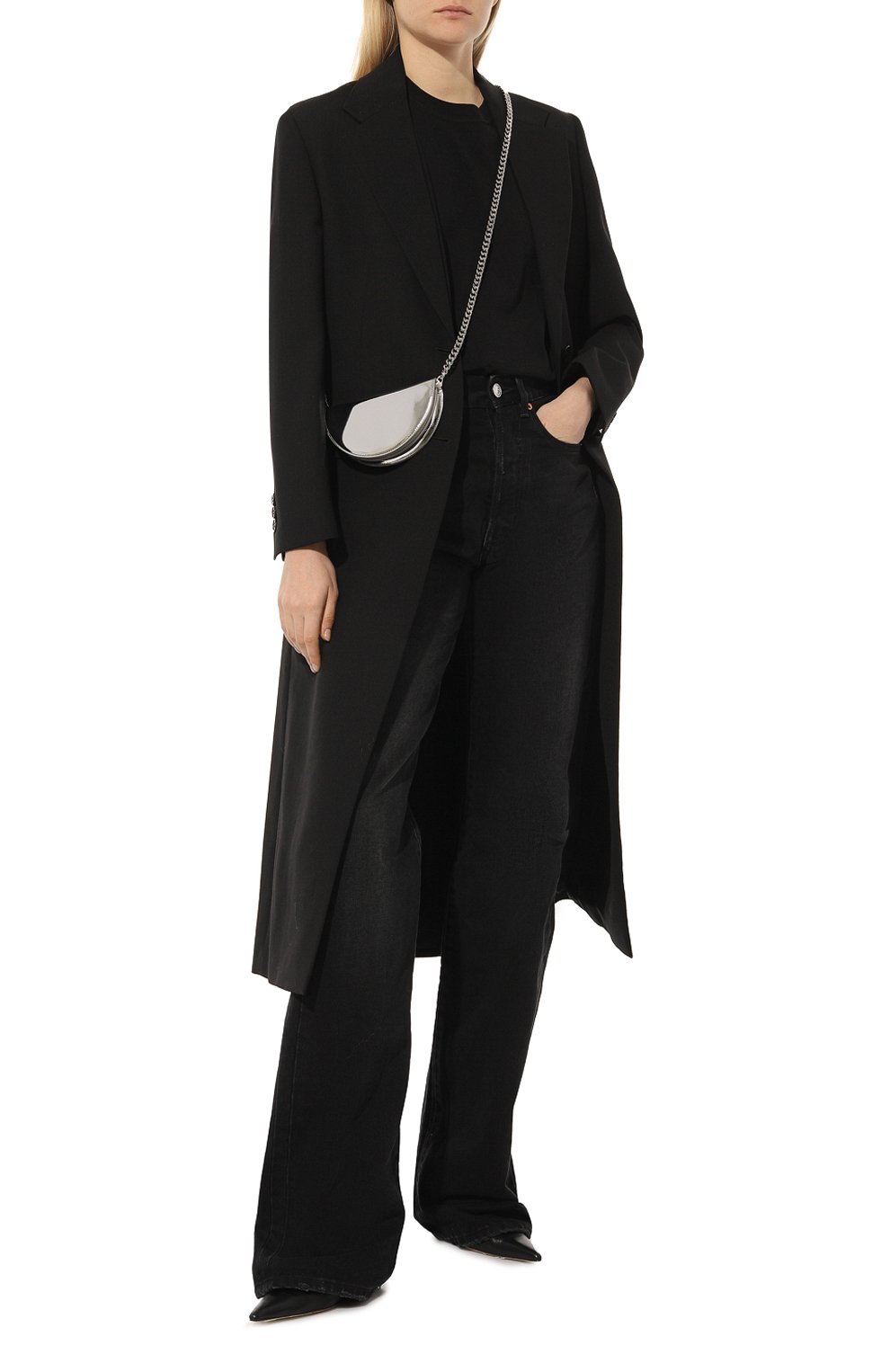 Сумка origami 6 MM6 серебряного цвета по цене 46400 руб., арт. SA6UI0010/P0410, фото 7 Сумка origami 6 MM6, арт. SA6UI0010/P0410, фото 7