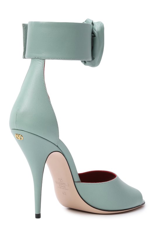 Кожаные босоножки Drip Rose 105 Valentino 8W2S0MY5/RDW Голубой  8W2S0MY5/RDW Фото 5