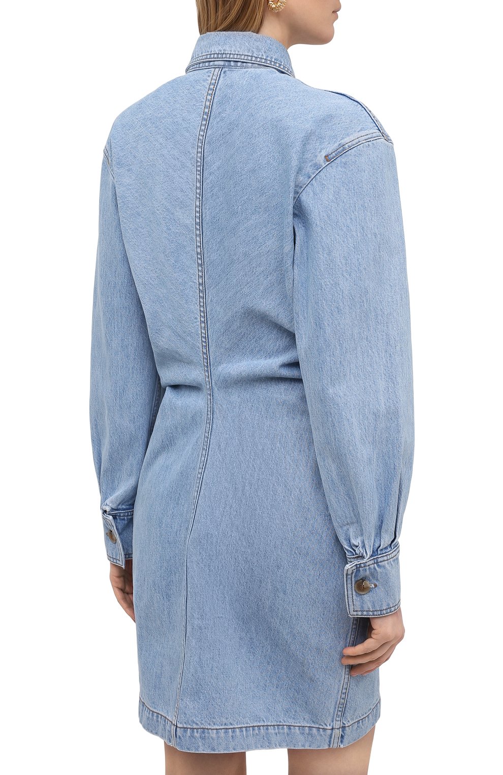Джинсовое платье NANUSHKA, арт. DAISY_LIGHT WASH_RIGID DENIM, фото 4