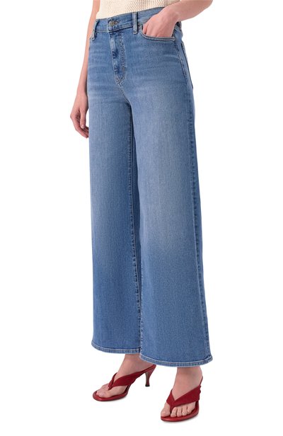 Джинсы le slim palazzo FRAME DENIM голубого цвета по цене 45950 руб., арт. LSP814/LE SLIM PALAZZ0 L0NG, фото 3 Джинсы le slim palazzo FRAME DENIM, арт. LSP814/LE SLIM PALAZZ0 L0NG, фото 3